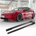 Tesla Model S Plaid 2021-2023 Side Skirt Carbon Fiber