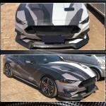 Ford Mustang V8 GT 2018-2020 Front Bumper Lip Carbon Fiber