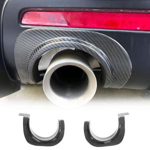 Carbon Fiber Exhaust Muffler Tail Pipe Upper Trim Cover Fits for Toyota Supra GR A90 A91 MK5 2019-2024 Tail Throat Upper Trim Cover Accessories