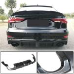 Audi RS3 8V.5 Sedan 2017-2019 Rear Bumper Diffuser Carbon Fiber(With LED Brake Light)