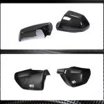 Cadillac CTS Coupe 2009-2014 Mirror Covers Add-on Style Dry Carbon Fiber