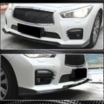 Infiniti Q50 Sport 2014-2017 Front Bumper Lip Carbon Fiber/FRP