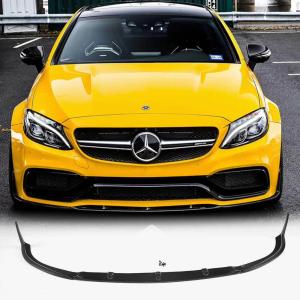 Mercedes Benz (W205) C205 A205 C63 AMG Pre-facelift 2015-2019 Front Bumper Lip Carbon Fiber