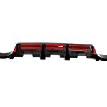 For Nissan 400Z Dry Carbon Fiber Add-on Rear Bumper Diffuser Body Kit