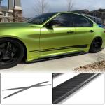 Alfa Romeo Giulia 952 Carbon Fiber Side Skirt Trim 158cm 2015-2020 Fiber/FRP