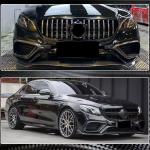 Mercedes Benz E Class W213 E63 (S) AMG 2016-2019 Front Bumper Lip Carbon Fiber