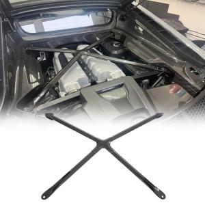 2022–2023 Audi R8 Gen2 Facelift Dry Carbon Fiber Engine Bay X-Brace