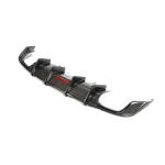 Audi S5 A5 Sline B9 2017-2020 Carbon Fiber Rear Bumper Diffuser Lip With Brake Light
