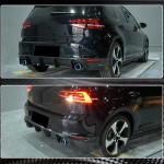 Volkswagen VW Golf 7 MK7 Base/GTI 2014-2016 Rear Bumper Diffuser Carbon Fiber