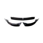 Tesla Model 3 2017-2023 Front Bumper Lip Gloss Black ABS 3PCS