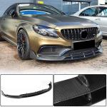 Mercedes-AMG C63 / C63 S W205 C205 A205 Brabus Style Carbon Fiber / FRP Front Bumper Lip 2015–2017