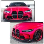 Gloss Black Front Lip Spoiler Compatible with BMW G80 M3 G82 M4 2021-2026 ABS Car Front Splitters Body Kit Trim Protection