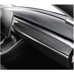 Tesla Model 3 & Y 2018-2022 Interior Dashboard Decoration Covers Dry Carbon Fiber