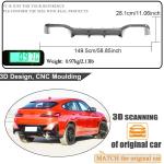 Real Carbon Fiber Rear Bumper Diffuser for BMW X4M F98 M40i Sport Utility 4-Door 2023-2024 Lower Bumper Lip Diffuser Body Kit Factory Outlet