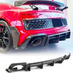 Dry Carbon Fiber Rear Bumper Diffuser for Audi R8 V10 2-Door 2022-2024 | Coupe Convertible Lower Spoiler Bumper Guard Body Kit Lightweight Exhaust Diffuser Cover Aerodynamic Exterior Upgrade