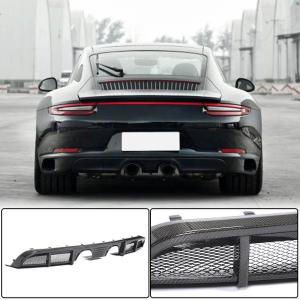 Porsche 911 Carrera 4 GTS 2017 Rear Bumper Diffuser Lip Carbon Fiber
