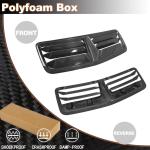 Real Carbon Fiber Front Hood Vents Cover Fit for Ford Mustang S650 GT Dark Horse 2024-2025 Replacement Style Engine Hood Air Vent Intake Scoops Acessories