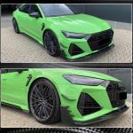Audi RS7 C8 Sportback 2020UP Front Bumper Lip DRY Carbon Fiber