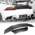 Carbon Fiber Trunk Spoiler Compatible with Lamborghini Huracan LP580 LP610 Coupe 2014-2018 Racing Rear Boot Wing Spoiler