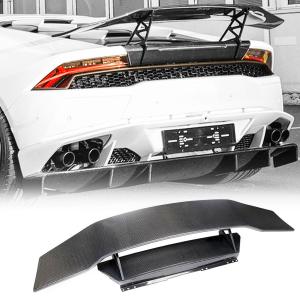 Carbon Fiber Trunk Spoiler Compatible with Lamborghini Huracan LP580 LP610 Coupe 2014-2018 Racing Rear Boot Wing Spoiler