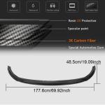 Mercedes Benz W205 C205 A205 C200 C300 Sport Facelift 2019-2021 Front Bumper Lip Carbon Fiber