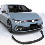 Volkswagen VW Golf 8 MK8 GTI 2021UP Front Bumper Lip Carbon Fiber