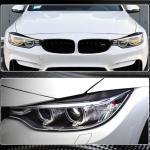 BMW F32 F33 F36 F80 M3 F82 F83 M4 2014-20020 Headlight Eyebrows Lamp Eyelids Dry Carbon Fiber