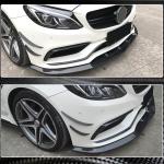 Mercedes Benz W205 C63 (S) AMG Pre-facelift 2015-2019 Front Bumper Lip Carbon Fiber