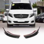 Mercedes Benz V Class W447 V220d V250 Van 4-Door 2016-2018 Front Bumper Splitters Carbon Fiber