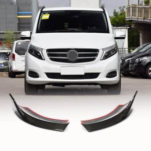 Mercedes Benz V Class W447 V220d V250 Van 4-Door 2016-2018 Front Bumper Splitters Carbon Fiber