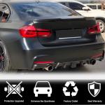 Carbon Fiber Rear Bumper Diffuser Lip for BMW 3 Series F30 M Sport 2012-2018 With brake light