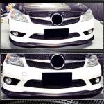 Mercedes Benz W204 C300 Sport Pre-facelift 2008-2011 Front Bumper Lip Carbon Fiber