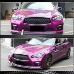 Infiniti Q50 Sport 2014-2017 Front Bumper Lip Carbon Fiber