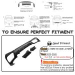 Real Carbon Fiber Rear Bumper Diffuser Fits for BMW X5 G05 M Sport LCI 2023-2025 Lower Bumper Lip Spoiler Body Kit Factory Outlet