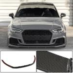 Audi RS3 8V.5 Sedan 2017-2019 Front Bumper Lip Carbon Fiber