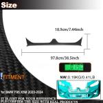 Dry Carbon Fiber Front Lower Grille CoverTrim Compatible with BMW X5M F95 2023-2024 Front Bumper Center Grille Vent Repacement