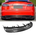Tesla Model S Sedan 2012-2015 Rear Bumper Diffuser Carbon Fiber/FRP