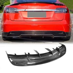Tesla Model S Sedan 2012-2015 Rear Bumper Diffuser Carbon Fiber/FRP