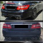 Mercedes Benz E Class (W207) C207 A207 E63 Pre-facelift 2009-2013 Rear Bumper Diffuser Carbon Fiber