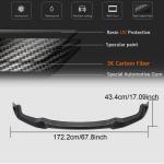 BMW 2 Series F87 M2 Coupe 2016-2019 Front Bumper Lip Carbon Fiber