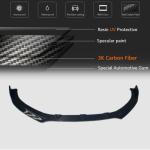 Audi S3 A3 Sline 8V Pre-facelit 2014-2016 Front Bumper Lip Carbon Fiber