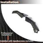 Rear Splitter for BMW 4 Series G82 M4 Coupe 2-Door 2021-2025 Dry Carbon Fiber Lower Bumper Lip Winglets Vents Cover Cupwings Flaps Spoiler Body Kit