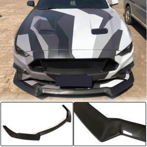 Ford Mustang V8 GT 2018-2020 Front Bumper Lip Carbon Fiber