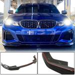 BMW 3 Series G20 320i 330i M Sport M340i 2019-2021 Front Bumper Lip Carbon Fiber