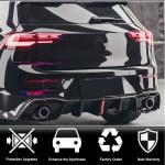 Volkswagen VW Golf 8 MK8 GTI 2021+ Rear Bumper Diffuser Carbon Fiber