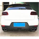 Porsche Macan 2014-2020 Carbon Fiber Rear Bumper Diffuser Valance Lip with Brake Light