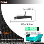G90 M5 Full Carbon Fiber Rear Vent Cover Compatible with BMW G90 M5 2025-2026 Rear Bumper Side Vent Canard Covers Factory Outlet