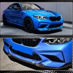 BMW 2 Series F87 M2 Competition M2C 2018-2020 Front Bumper Lip Carbon Fiber