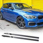 Gloss Black Universal Door Side Skirts fits for BMW F06 F12 F13 M6 F80 F82 M3 M4 2013-2019 FRP Side Apron Lip Body Kits (Length 84.64inches)