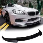 Gloss Black Front Lip for BMW 6 Series M6 2013-2018 F06 Gran Coupe F12 Convertible F13 Coupe, Fiberglass,Lightweight, Sporty Exterior Upgrade for Tuning Enthusiasts